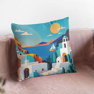 Greece Pattern Decorative Cushion Cover